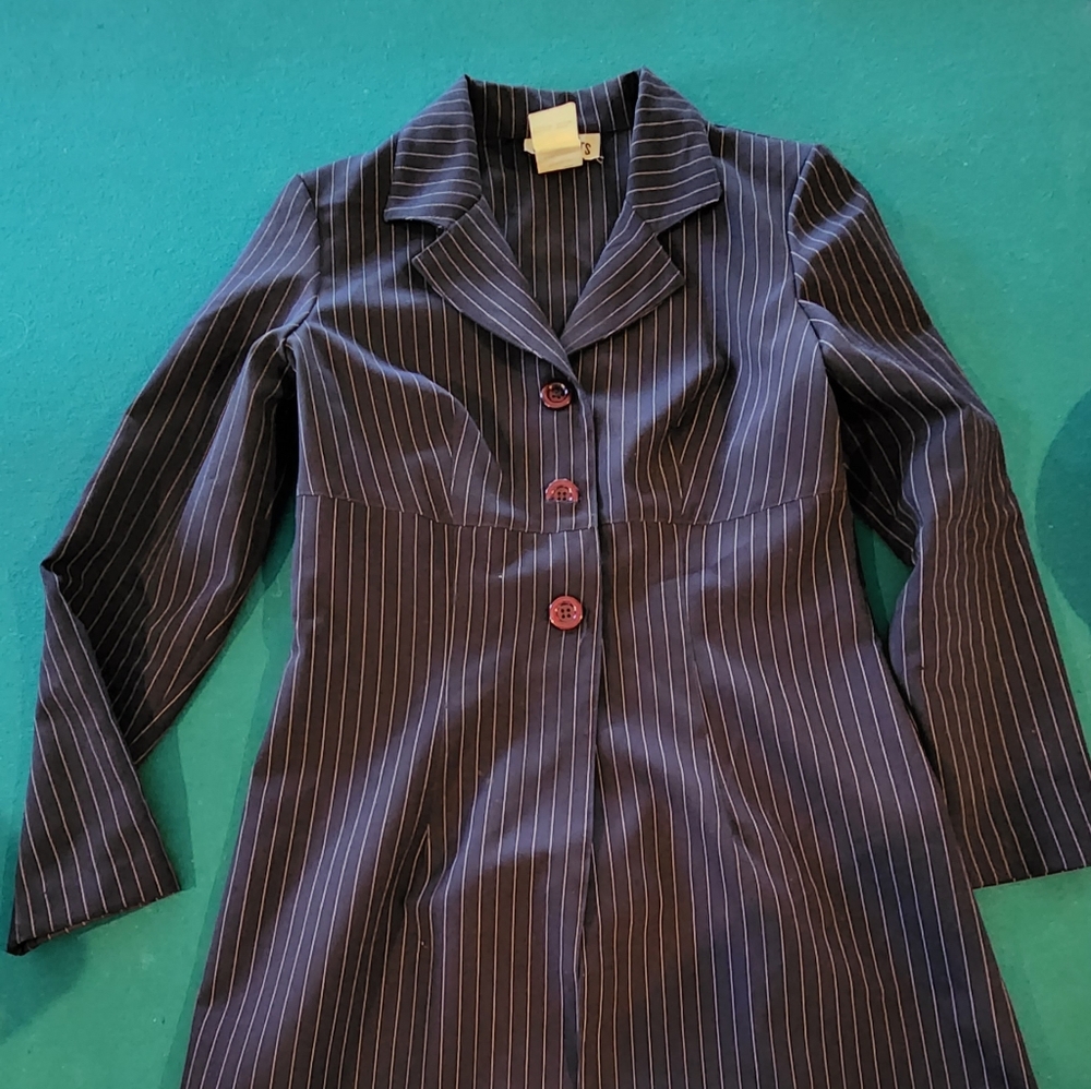 Blazer and dress stripped